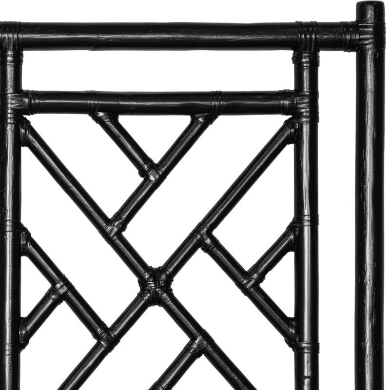 Chippendale Standard Bed, Black, Full