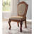 Beige And Cherry Solid Back Side Chairs