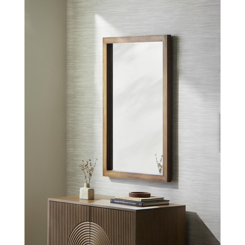 Miroir Brecksville, 35 po x 24 po, Brun antique