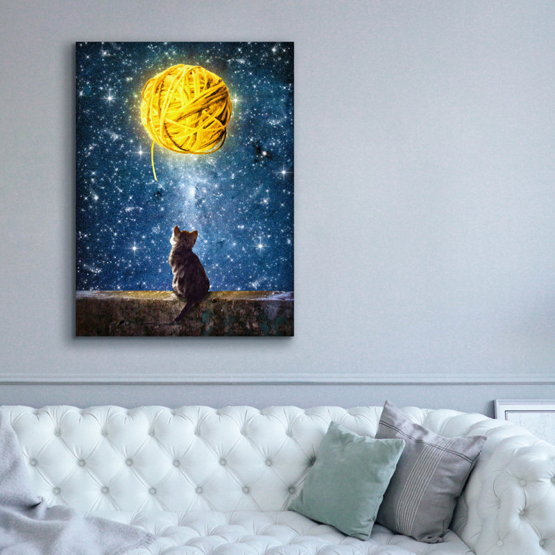 «A Yarn Of Moon» par Diogo Verissimo, H 54 po x l 40 po x P 1,5 po