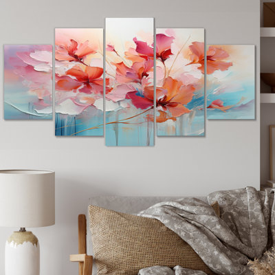 Elzada - Impression sur toile paysage romantique - 5 panneaux