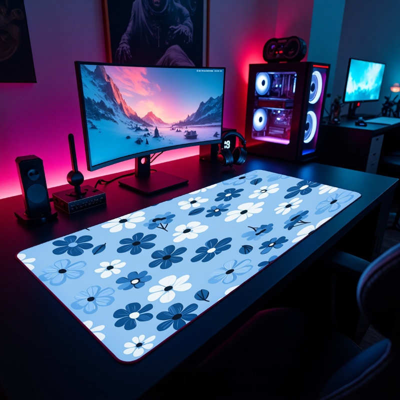 Polyester Desk Pad, 14.4x12.1