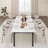 Rustic Wave Edge Dining Table for 6-8, Thick MDF Top with Metal Frame, Waterproof-786231552-786231555-786231578