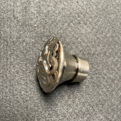 (5 Pack) 1-1/2 inch Scroll Design Knob Satin Nickel