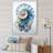 Nautilus Ocean Blue Sheels Symetry Framed On Canvas Print-784704652-784704654