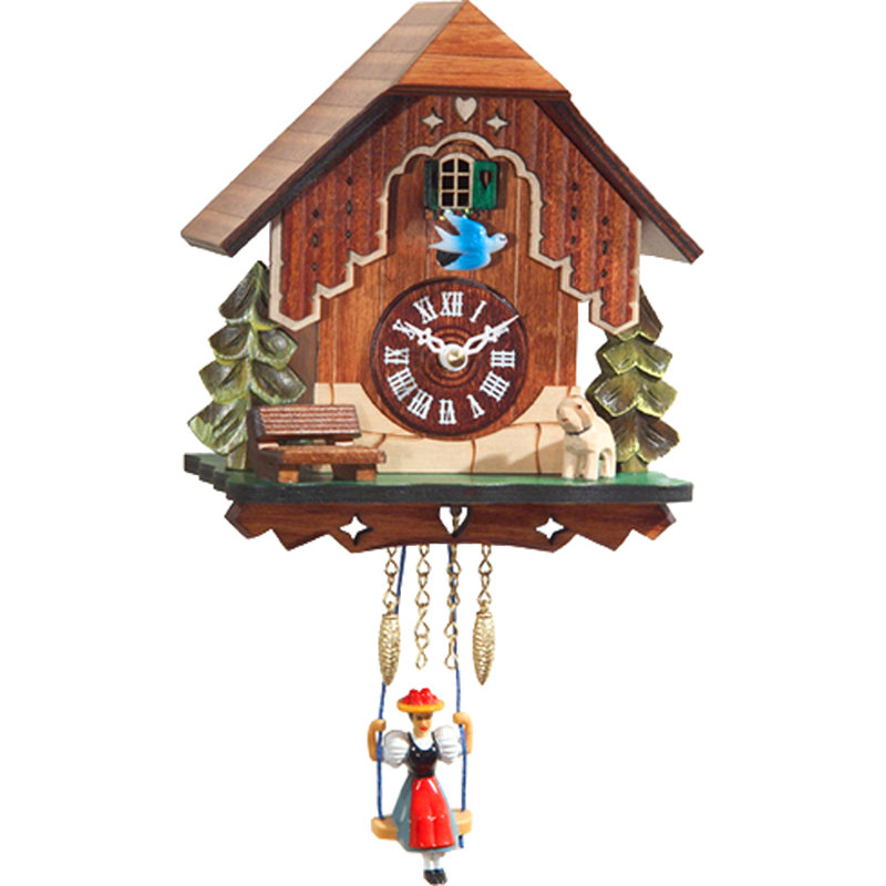 Horloge murale rectangulaire à pile avec musique et carillons