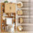 Farmhouse Style Rattan Over-The-Toilet Storage Cabinet