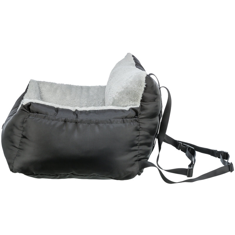 Convertible Black Soft Sided Pet Car Seat and Bed