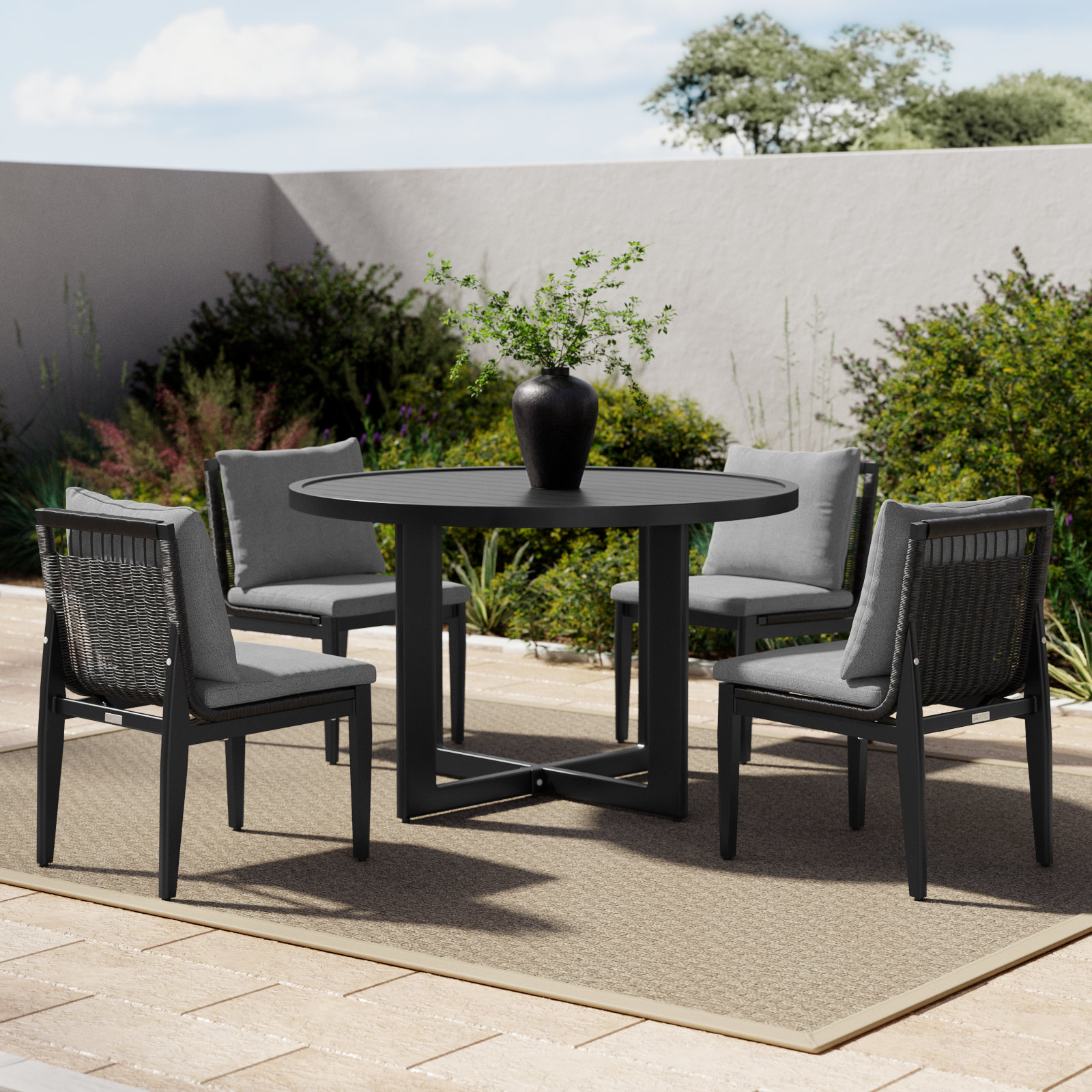 Trosclair 48" Patio Dining Set