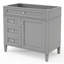 Meuble-lavabo de salle de bain 36 po sans lavabo supérieur, armoire de rangement moderne avec 2 tiroirs et un tiroir basculant, structure en bois massif (NoT INCLUDE BASIN SINK)-1878407112-1878407116