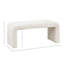 Tabouret de vestibule Boucle Waterfall - l 42 po x P 16 po x H 18 po, capacité de poids de 400 lb, texturé crème, sans assemblage