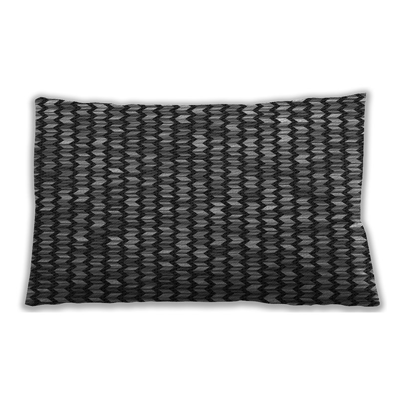 Coussin décoratif à motif 950, Synthétique, gris