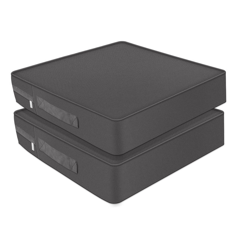 24"×24"×4“ Outdoor Removable Seat Cushion, Gray, 24" W x 24" D