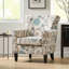 Fauteuil club Allurantly - floral multicolore bleu, pattes douces et confortables, confortable