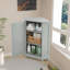 Armoire de coin de rangement de salle de bain 31,2 "H avec tablettes-2113530867