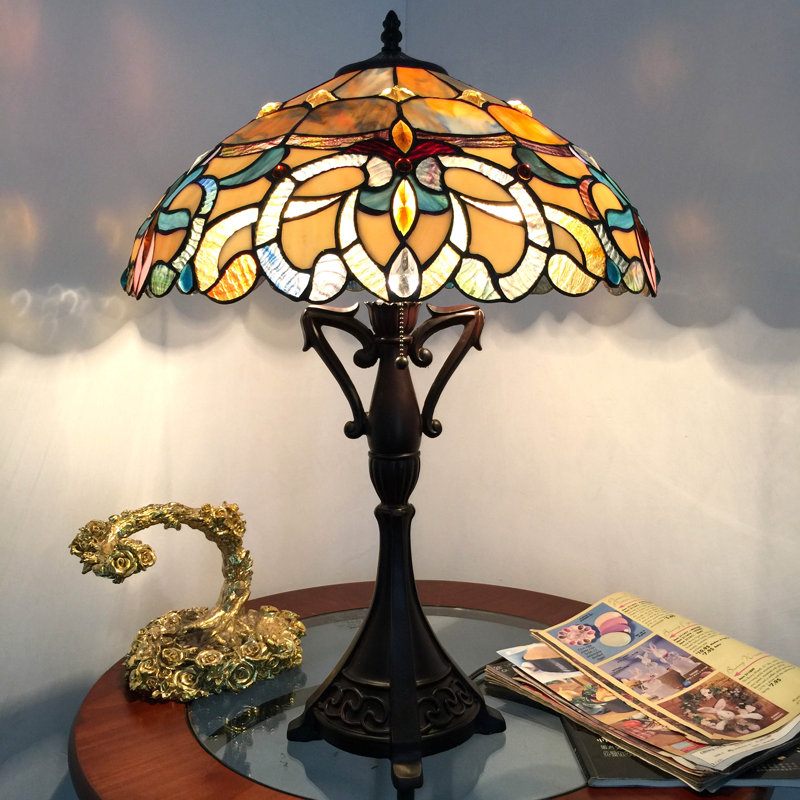 Suvi Resin Table Lamp, Yellow