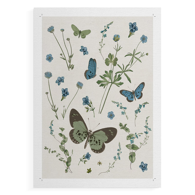 Botanical Page II - Impression sur toile seulement - NON-CADRE, H 27 po x l 18 po