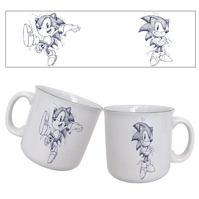 Sonic - Sonic Pen Sketch 20oz. Camper Mug