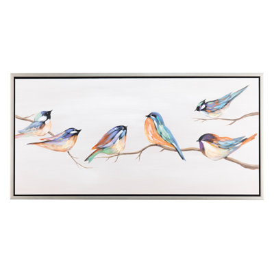 Birdie Birds Framed Canvas Wall Art