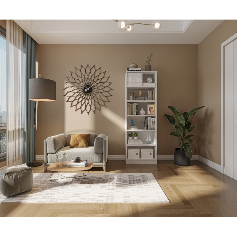 Troche 181.7cm H x 60.2cm W Bookcase, White