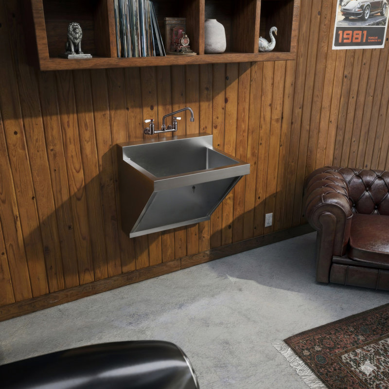 Noah's 30" L x 23" W  Wall Mount Laundry Sink