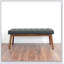 Banc Delilah (tissu) moderne, simple, confortable et durable, banc multifonctionnel