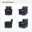 Fauteuil pivotant en cuir Arhianna-780247872
