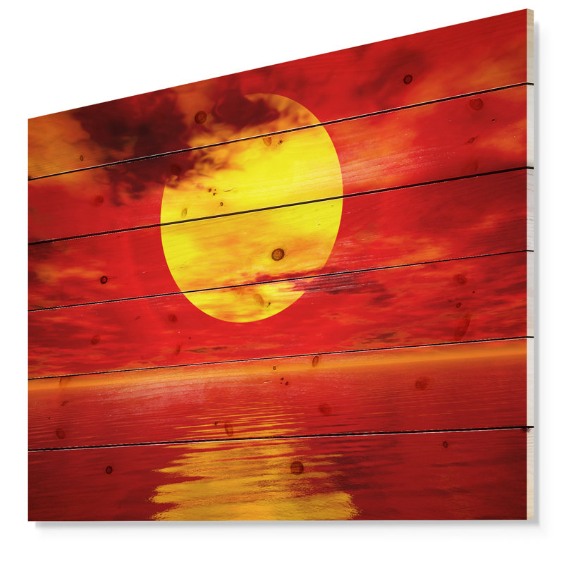 «Golden Sun Sink» - reproduction, H 36 po x l 46 po x P 1,5 po, Sans cadre