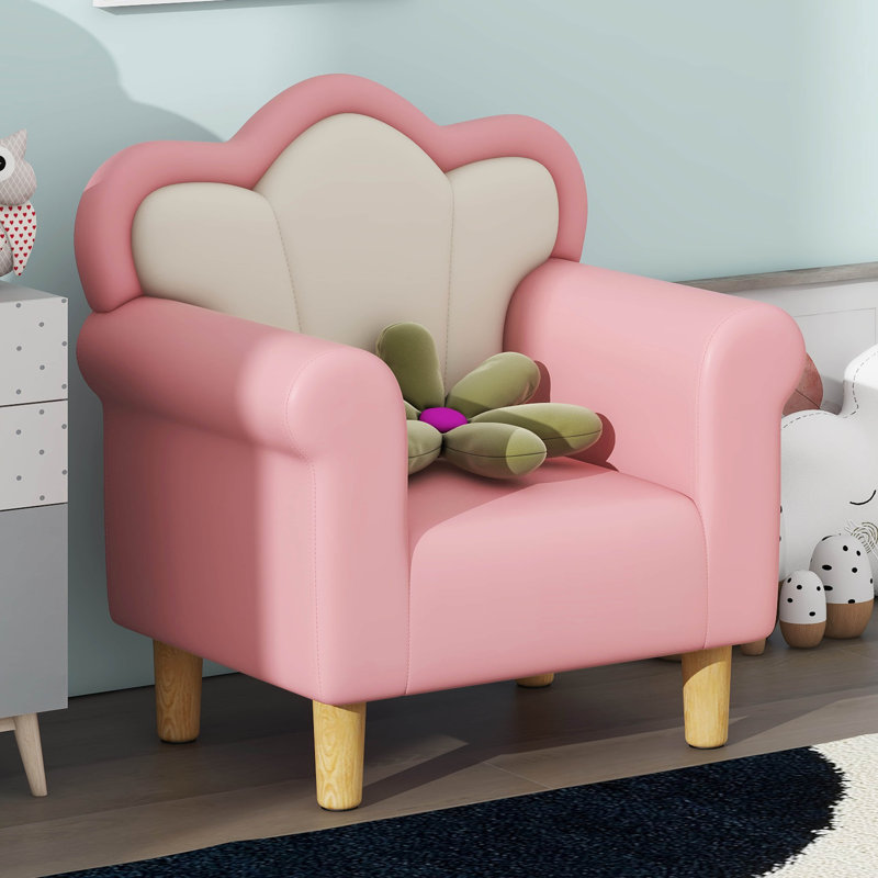 Canapé rembourré pour enfants, fauteuil pour tout-petits en forme de pétale