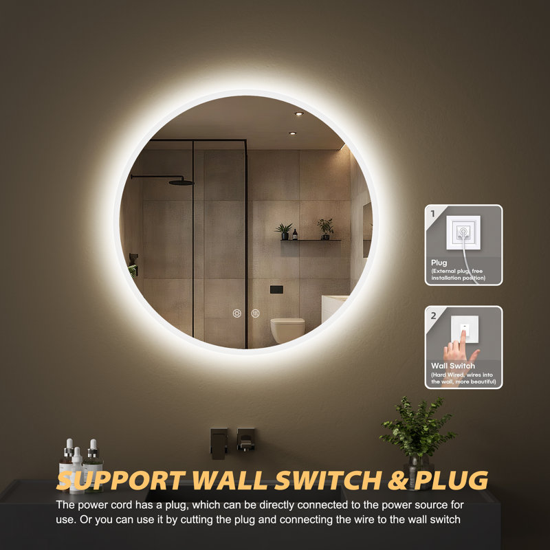 Round Wall Vanity Mirror