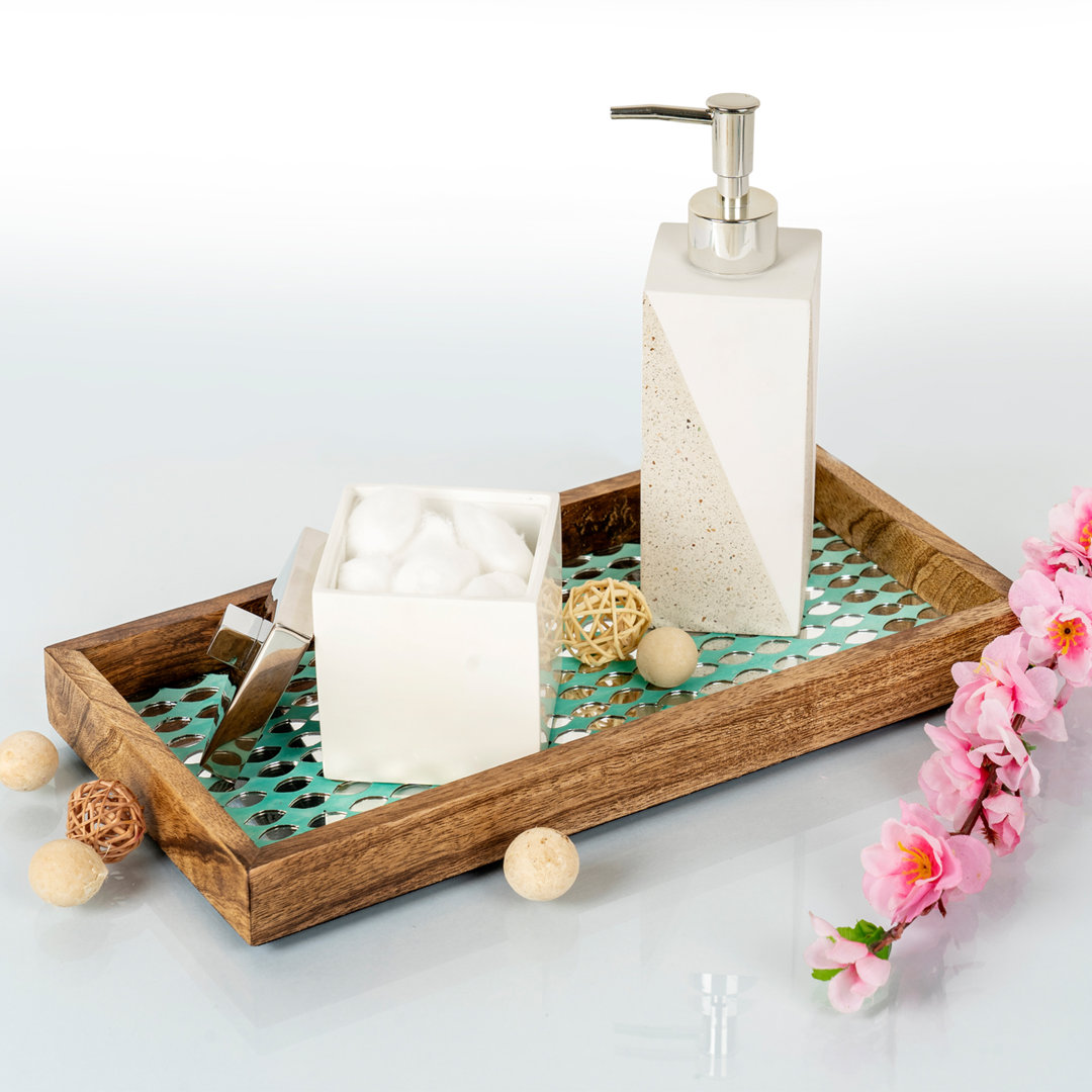 Colston Solid Wood Tray Highland Dunes