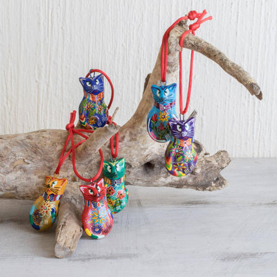 2'' Fabric Animals Hanging Figurine Ornament