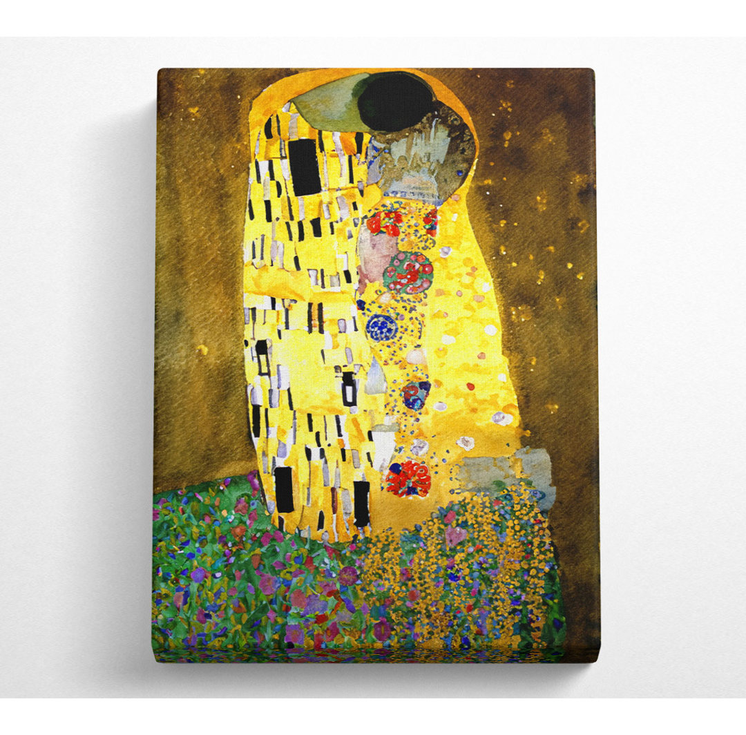 Klimt Der Kuss 2 - Kunstdrucke auf Leinwand