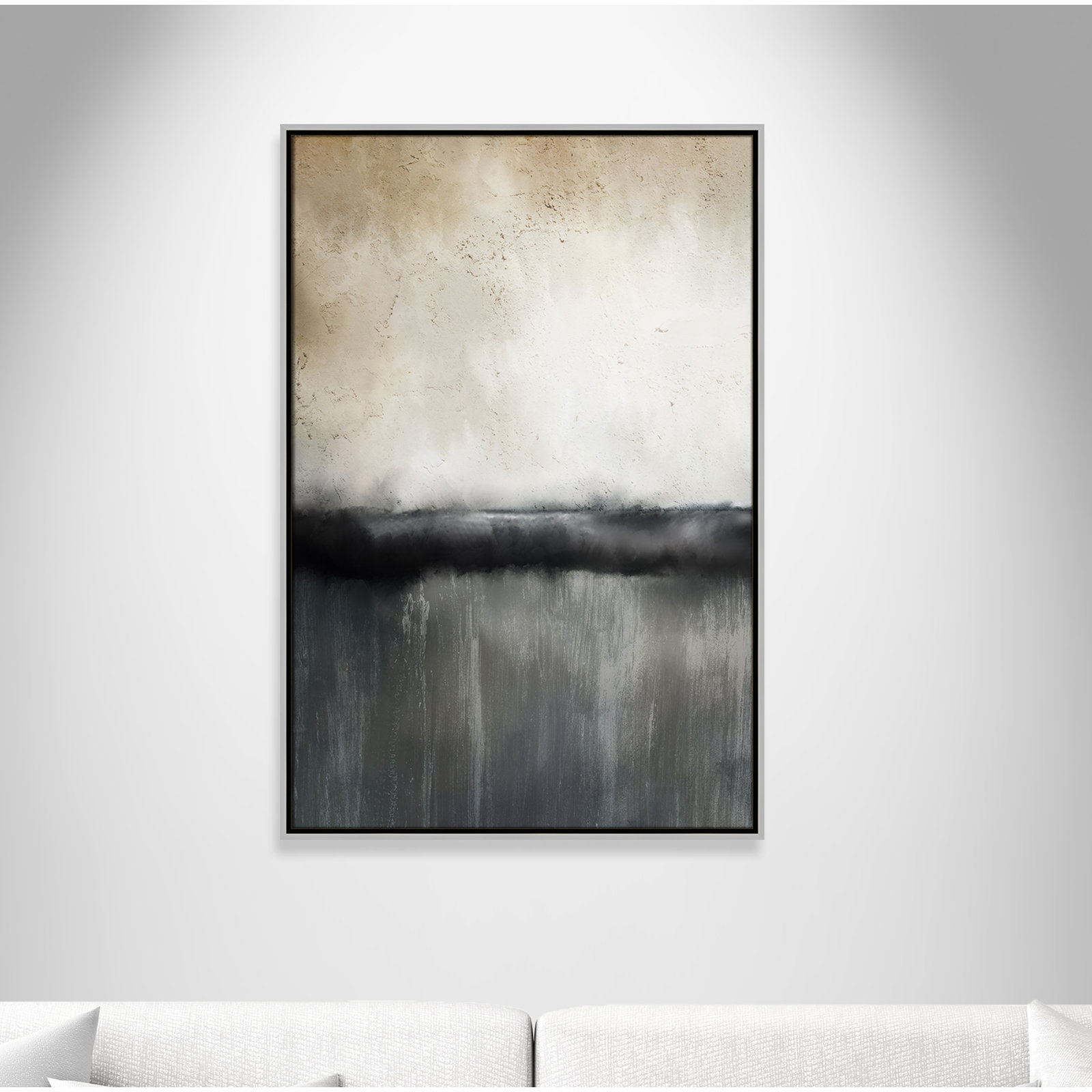 Dorota "Sunset" Print by Kimberly Allen, 37.5" H x 25.5" W, Picture Framed Canvas, Silver