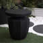 Table de bout décorative de jardin, H 20,3 po, moderne, robuste, robuste, en faux terrazzo, table d'appoint, table d'appoint, pour l'intérieur et l'extérieur