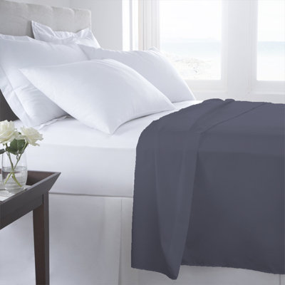 ALVITO European Cotton Bedding 100% Cotton Guest Room Flat Sheet Case Pack