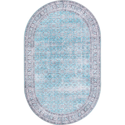 Tapis oriental bleu