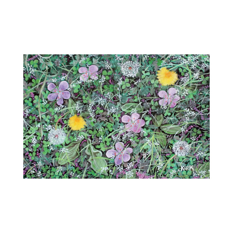 Dandelions And Clover by Jerry Lee Kirk - Wrapped Canvas Gallery-Wrapped Canvas Giclée, 45.72cm H x 66.04cm W