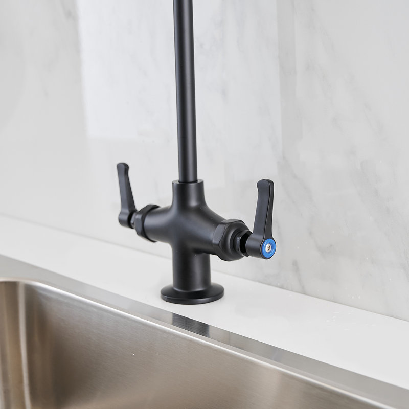VIBRANTBATH Pull Down Kitchen Faucet, Matte Black