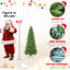 Arbre de Noël mince 9 pi - 2152 pointes, branches en PE + PVC, conception à charnières-1387009267