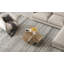 Table basse 35,4 "ronde en verre avec base de rangement géométrique Art Déco-855847331