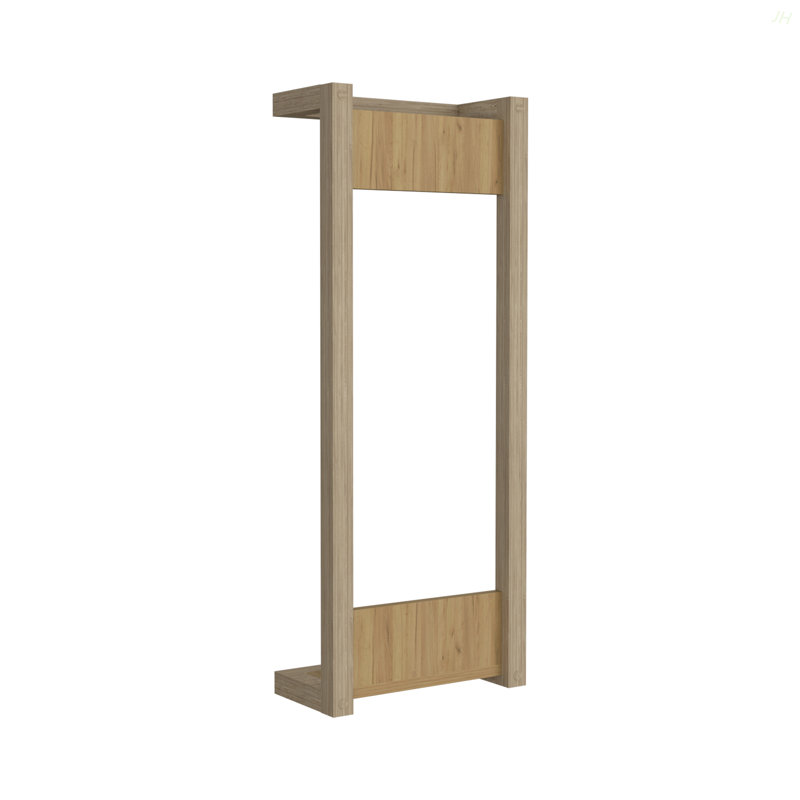 Porte-serviettes mural avec tablette et barre de suspension Arlington, chêne naturel