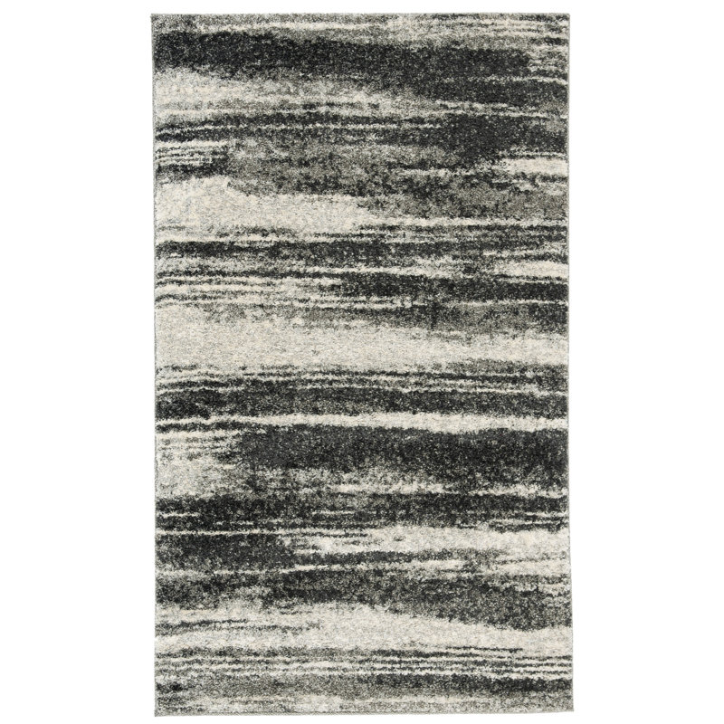 Tapis abstrait Socorro, Grey, Rectangle 6 pi x 9 pi