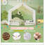 Lit Montessori au sol avec baldaquin, cadre de lit enfant en forme de maison avec hautes barrières, lit enfant en bois avec toit, taille standard-1549407756-1549407757