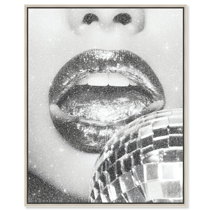 Platinum Gloss Print by Oliver Gal, 31"H x 25"W, Silver Floater Frame