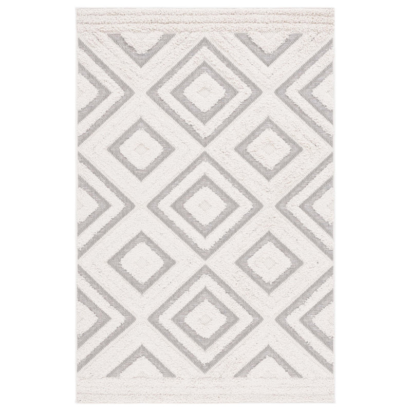 Tapis Dimonda ivoire / gris, Rectangle 4 pi x 6 pi