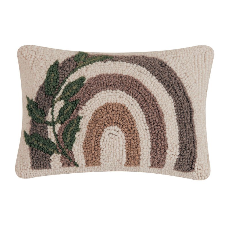 Rainbow And Leaves Hook Pillow