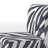 Zebra Striped - Upholstered Accent Slipper Chair-1824966591