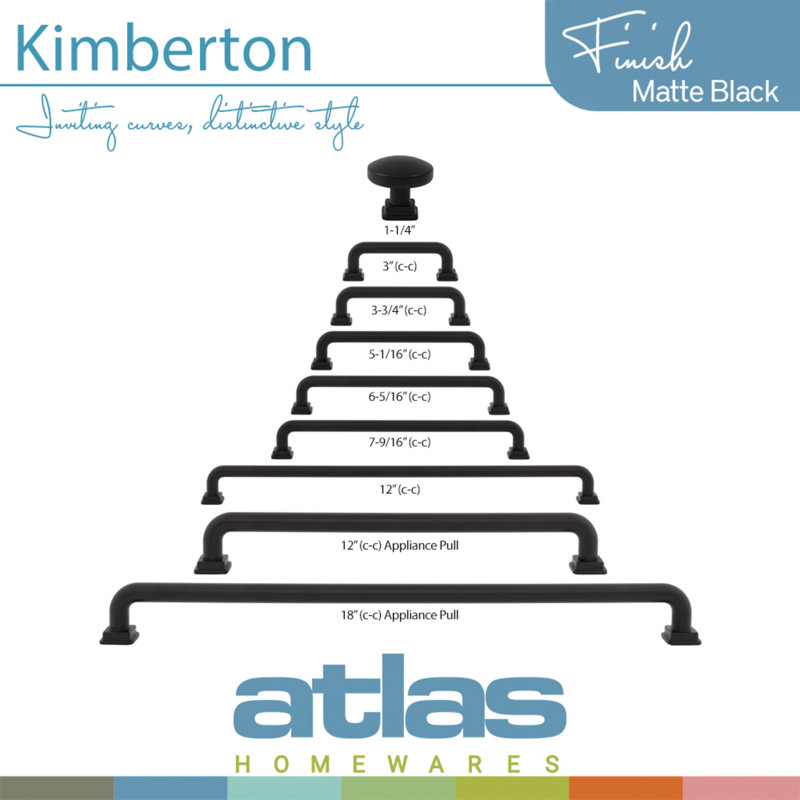 Kimberton Bar Pull, Matte Black, 5 1/16"