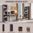 76" Tall Arched Bookcase, 5-Tier Large Arched Shelving Unit with Adjustable Shelves, Featuring Storage and Open Display Shelves-1156675545-1152262650-1150649861